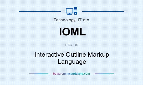 What does IOML mean? It stands for Interactive Outline Markup Language