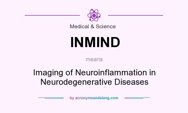 What does INMIND mean? It stands for Imaging of Neuroinflammation in Neurodegenerative Diseases