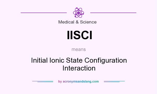 What does IISCI mean? It stands for Initial Ionic State Configuration Interaction