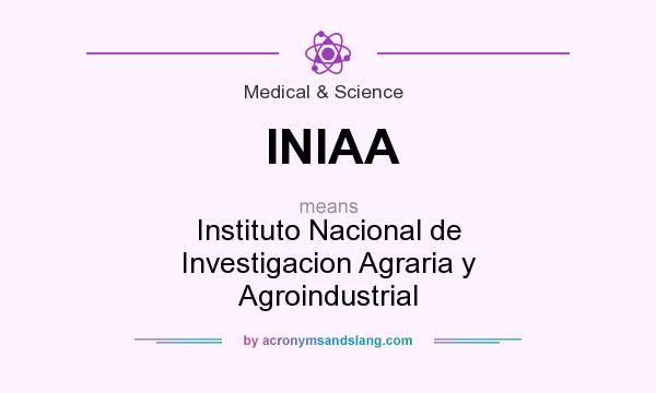 What does INIAA mean? It stands for Instituto Nacional de Investigacion Agraria y Agroindustrial