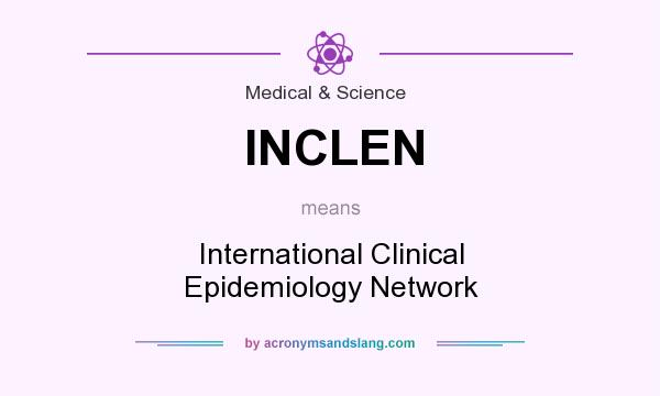 What does INCLEN mean? It stands for International Clinical Epidemiology Network