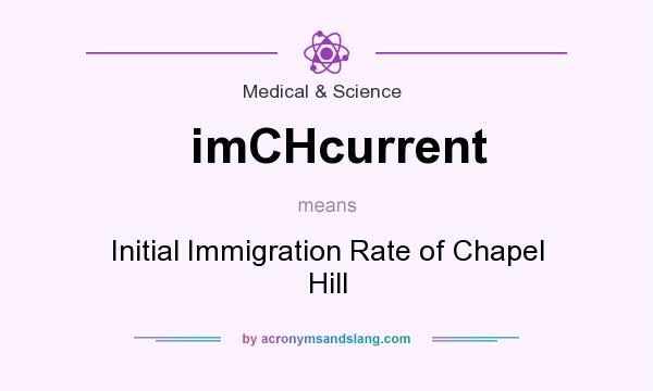 What does imCHcurrent mean? It stands for Initial Immigration Rate of Chapel Hill