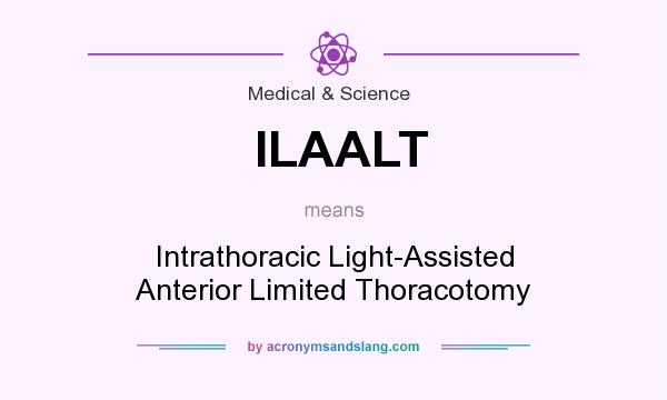 What does ILAALT mean? It stands for Intrathoracic Light-Assisted Anterior Limited Thoracotomy