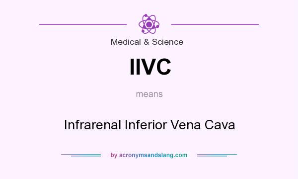 What does IIVC mean? It stands for Infrarenal Inferior Vena Cava