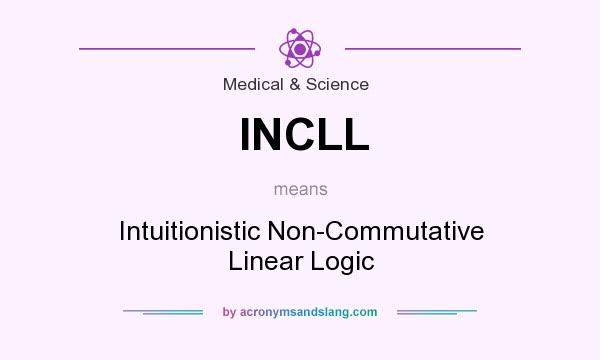 What does INCLL mean? It stands for Intuitionistic Non-Commutative Linear Logic
