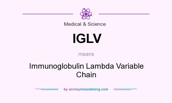 What does IGLV mean? It stands for Immunoglobulin Lambda Variable Chain