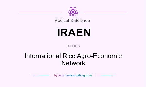What does IRAEN mean? It stands for International Rice Agro-Economic Network