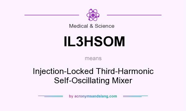 What does IL3HSOM mean? It stands for Injection-Locked Third-Harmonic Self-Oscillating Mixer
