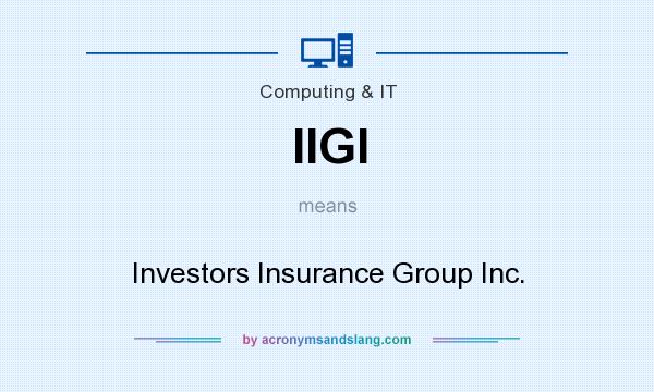 What does IIGI mean? It stands for Investors Insurance Group Inc.