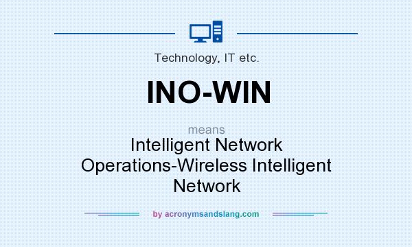 What does INO-WIN mean? It stands for Intelligent Network Operations-Wireless Intelligent Network