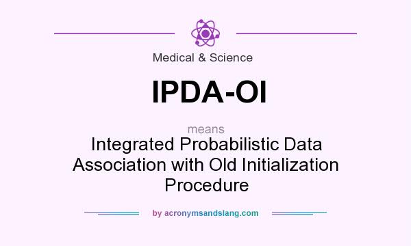 What does IPDA-OI mean? It stands for Integrated Probabilistic Data Association with Old Initialization Procedure