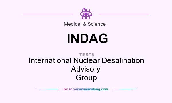 What does INDAG mean? It stands for International Nuclear Desalination Advisory Group