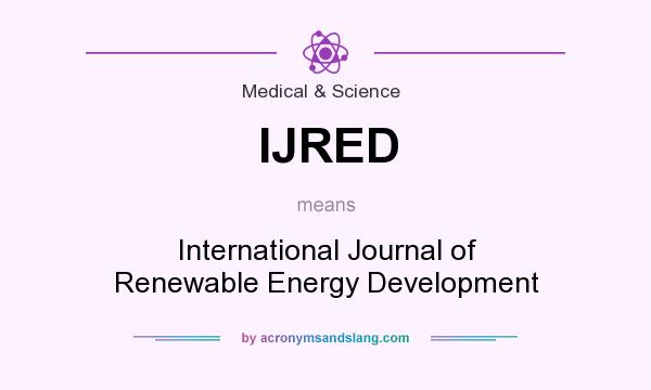 What does IJRED mean? It stands for International Journal of Renewable Energy Development