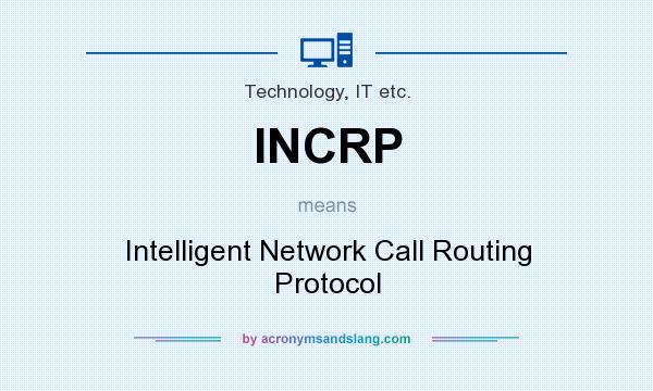What does INCRP mean? It stands for Intelligent Network Call Routing Protocol