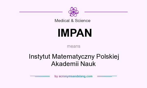 What does IMPAN mean? It stands for Instytut Matematyczny Polskiej Akademii Nauk
