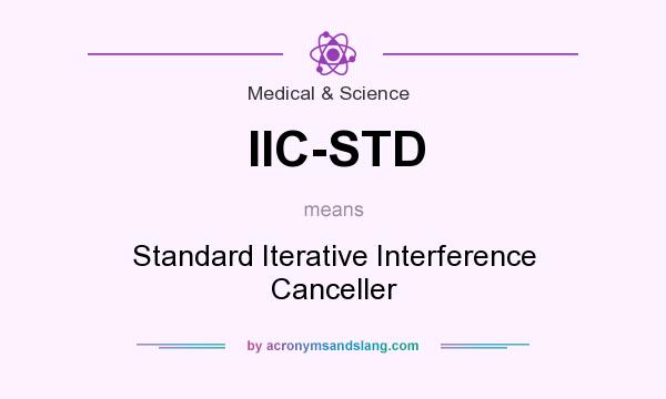 What does IIC-STD mean? It stands for Standard Iterative Interference Canceller