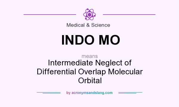 What does INDO MO mean? It stands for Intermediate Neglect of Differential Overlap Molecular Orbital