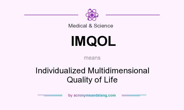 What does IMQOL mean? It stands for Individualized Multidimensional Quality of Life