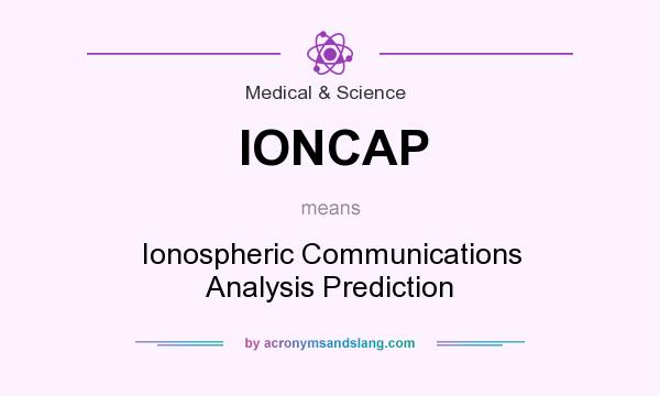 What does IONCAP mean? It stands for Ionospheric Communications Analysis Prediction