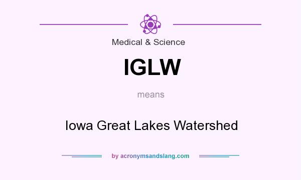 What does IGLW mean? It stands for Iowa Great Lakes Watershed