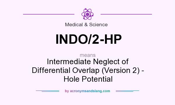 What does INDO/2-HP mean? It stands for Intermediate Neglect of Differential Overlap (Version 2) - Hole Potential