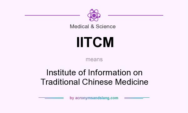 What does IITCM mean? It stands for Institute of Information on Traditional Chinese Medicine