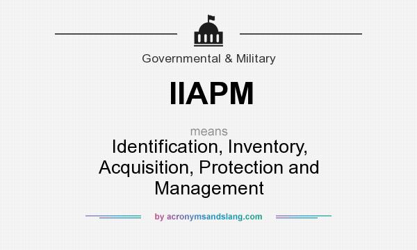 What does IIAPM mean? It stands for Identification, Inventory, Acquisition, Protection and Management