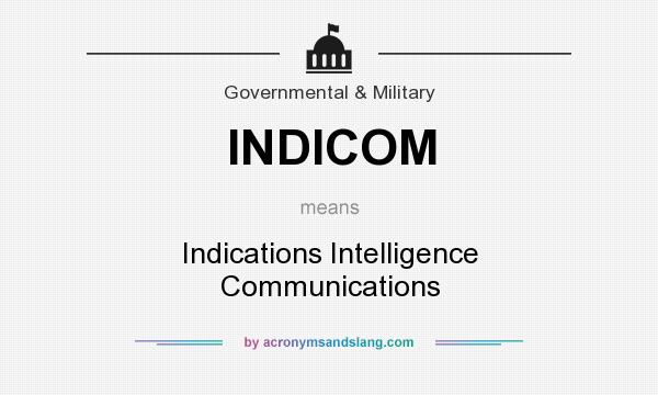 What does INDICOM mean? It stands for Indications Intelligence Communications
