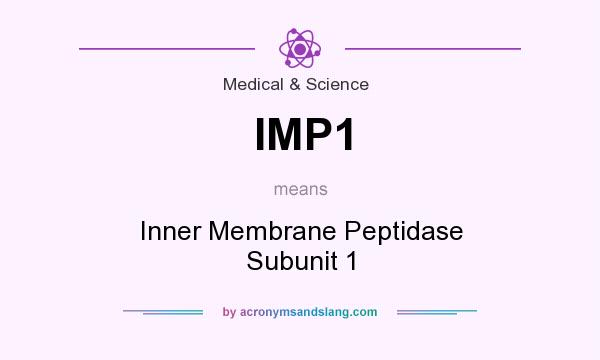 What does IMP1 mean? It stands for Inner Membrane Peptidase Subunit 1