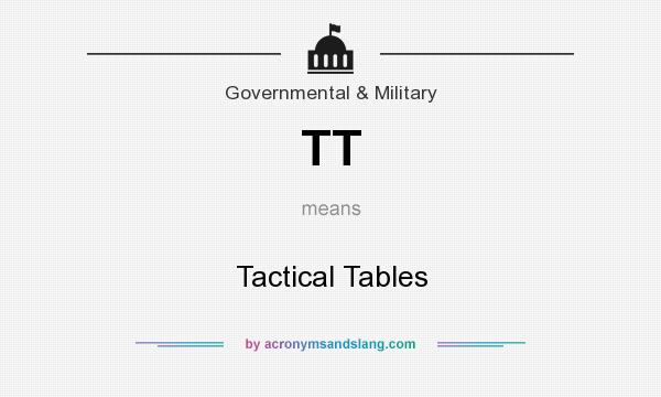 What does TT mean? It stands for Tactical Tables