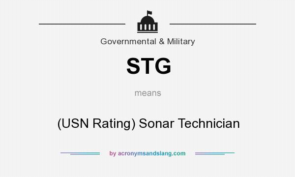 What does STG mean? It stands for (USN Rating) Sonar Technician