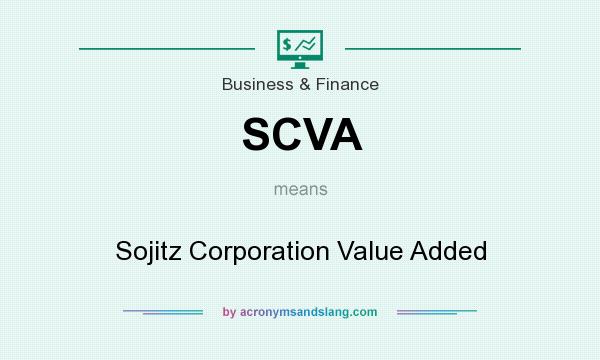 What does SCVA mean? It stands for Sojitz Corporation Value Added