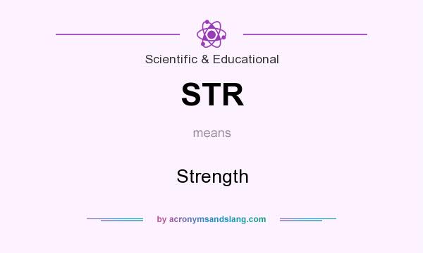 What does STR mean? It stands for Strength