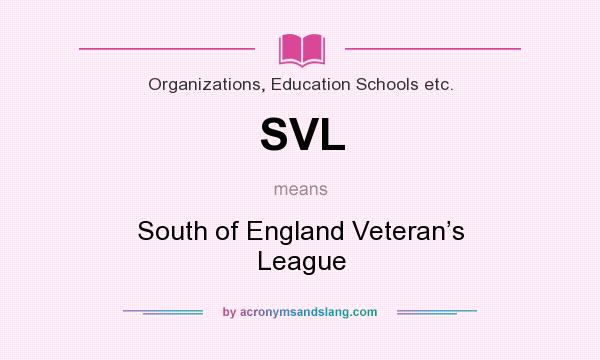 What does SVL mean? It stands for South of England Veteran’s League