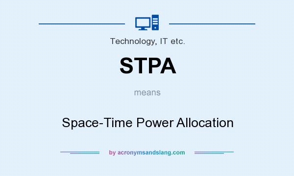 What does STPA mean? It stands for Space-Time Power Allocation