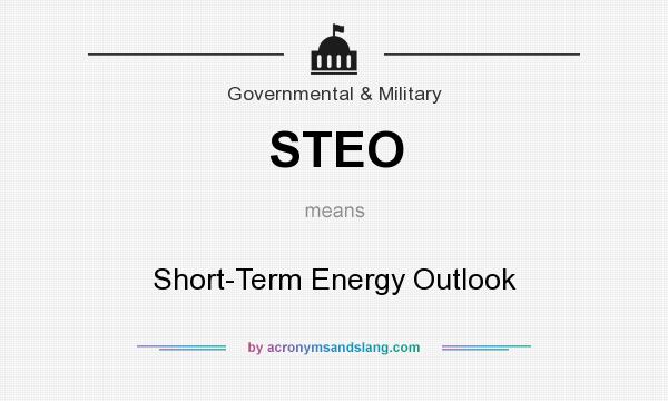 What does STEO mean? It stands for Short-Term Energy Outlook