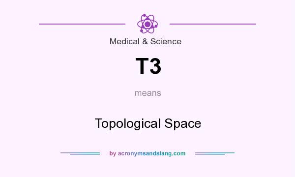 What does T3 mean? It stands for Topological Space