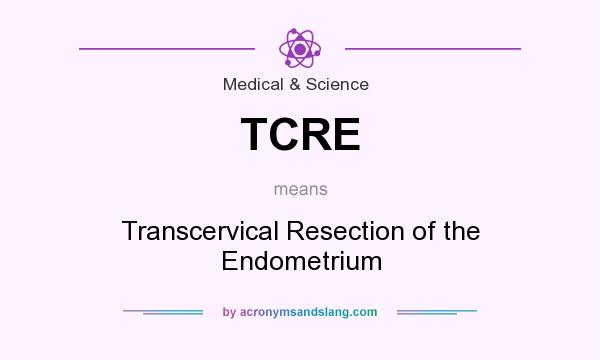What does TCRE mean? It stands for Transcervical Resection of the Endometrium