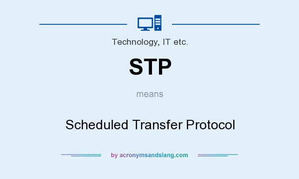 What does STP mean? It stands for Scheduled Transfer Protocol