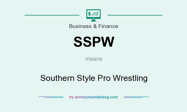 What does SSPW mean? It stands for Southern Style Pro Wrestling
