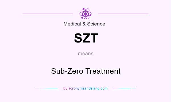 What does SZT mean? It stands for Sub-Zero Treatment