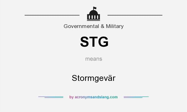 What does STG mean? It stands for Stormgevär