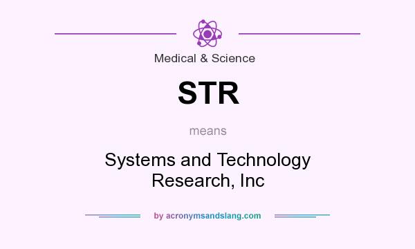 What does STR mean? It stands for Systems and Technology Research, Inc
