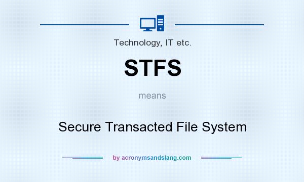 What does STFS mean? It stands for Secure Transacted File System