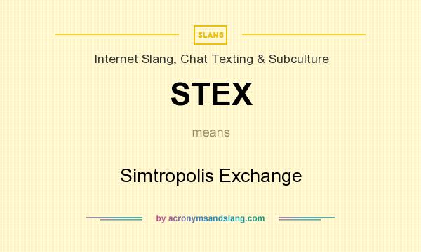What does STEX mean? It stands for Simtropolis Exchange