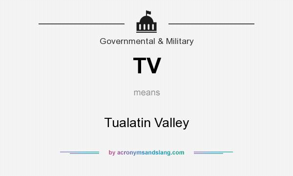 What does TV mean? It stands for Tualatin Valley