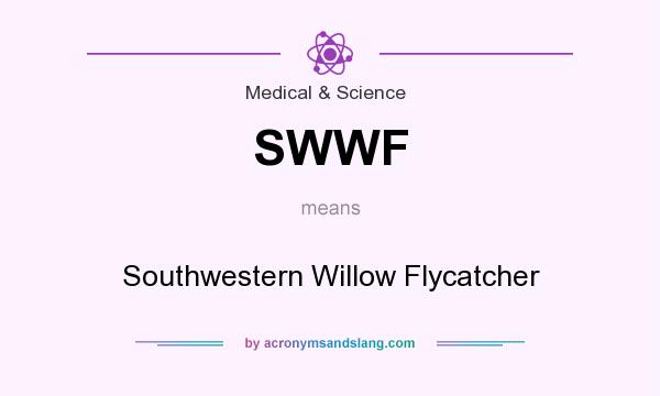 What does SWWF mean? It stands for Southwestern Willow Flycatcher