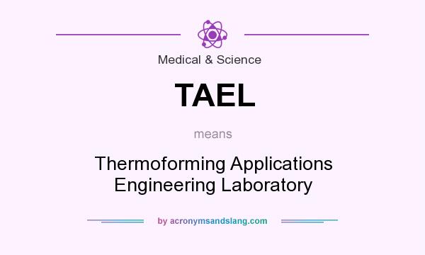 What does TAEL mean? It stands for Thermoforming Applications Engineering Laboratory