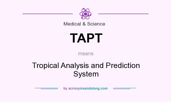 What does TAPT mean? It stands for Tropical Analysis and Prediction System
