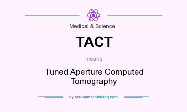 What does TACT mean? It stands for Tuned Aperture Computed Tomography
